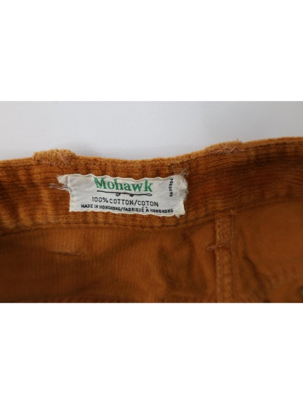 Vintage 70s Streetwear Mens 29x30 Faded Corduroy Wide Leg Pants Orange Brown - Picture 8 of 12